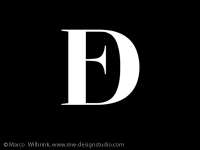 Double Favour d design f fashion identity logo mark monogram travel
