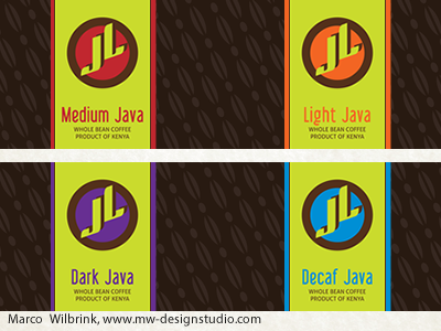 Coffee Logo/ Branding blend branding coffee color design graphic identity jl kenya logo luxury mark modern packaging symbol theme typography visual