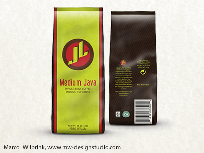 Coffee Logo/ Package Branding bag blend branding coffee design graphic identity jl kenya label logo luxury mark modern package packaging symbol typography visual