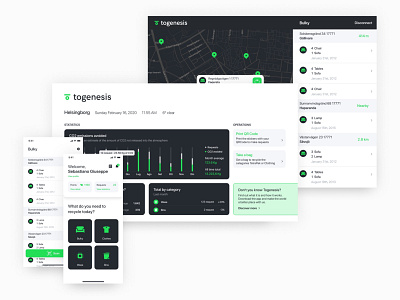 Togenesis ecosystem app branding design interaction interface layout logo startup typography ux web