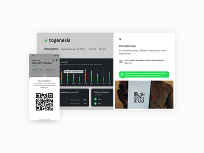 Togenesis Totem app design display experience interaction interface layout mono startup totem typography ui user experience user interface ux