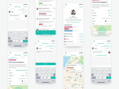 App screens app color interaction interface layout minimal startup ui ux