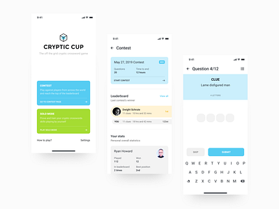 Cryptic Cup UI - Contest