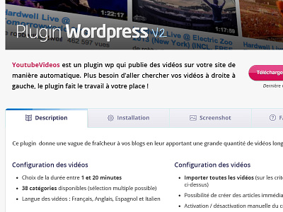 Wordpress Plugin active app button clean design icons interface menu navigation plugin tabs ui