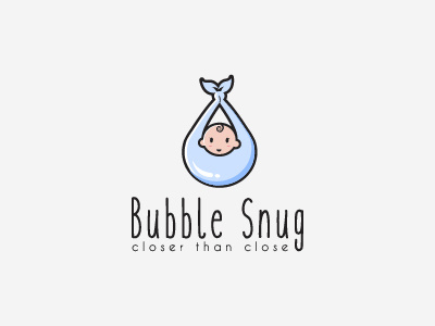 Bubble snug baby baby wraps bubble cute design logo