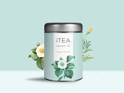 iTea label and logo design