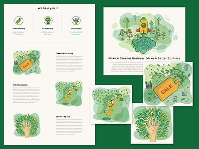 Treejer UI Illustration branding customer design graphic green illustration ui vector web website