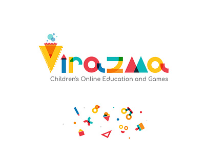 Virazma Logo Design childern colorful design education logo graphic kids logo logo
