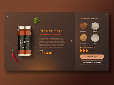 Website - Pepper Sauce Shop design graphic design ui ux