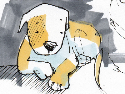 Dog1 book cartoon character dog friends picturebook sketch