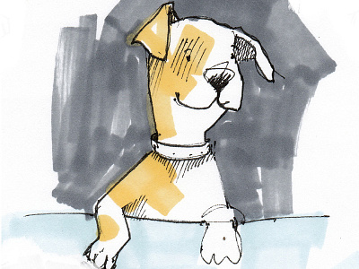 Dog3 book cartoon character dog friends picturebook sketch