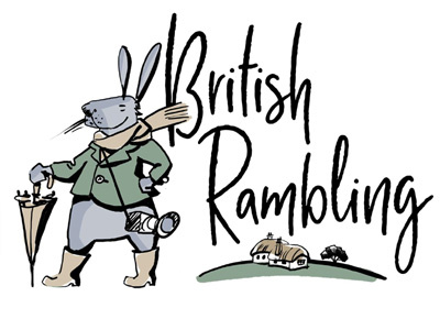 British Rambling Logo bunny cartoon character comic countryside england freehand graphic design hand drawing illustration logo logodesign logotype rabbit sketch tourism travel