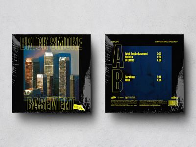 Steiger — Brick Smoke Basement album artwork artwork design ep graphic design jazz layout music vinyl