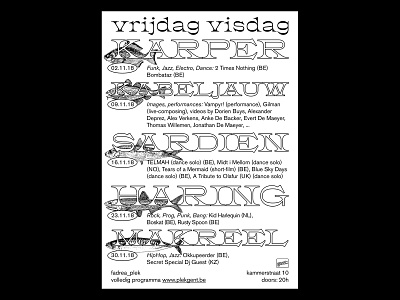 Poster design VRIJDAG VISDAG design graphic design poster