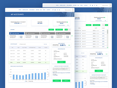 Accounts business clean daily design dribbble ui ux web