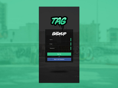 Tag UI brand design dribbble first graffiti graphic invite logo minimal