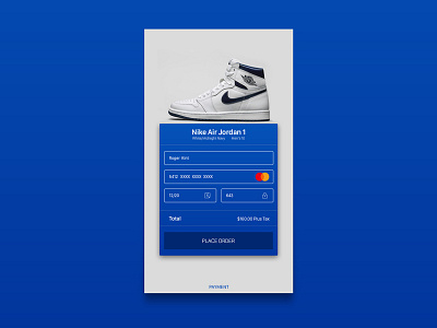 Credit Card Checkout app ui web