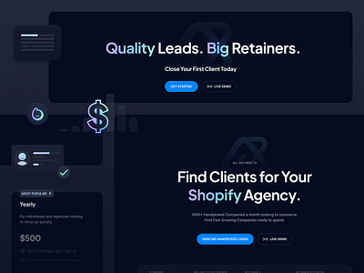 BlueSign Landing Page Design