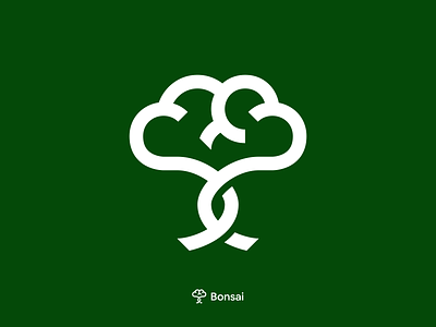Bonsai Mindset Logo app bonsai bonsai tree brain branding chatbot health icon leaf logo logo mark minimal symbol templete vector