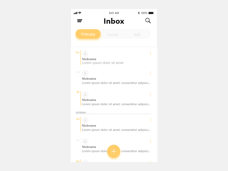 Mail App Design app email gmail mail ui ux