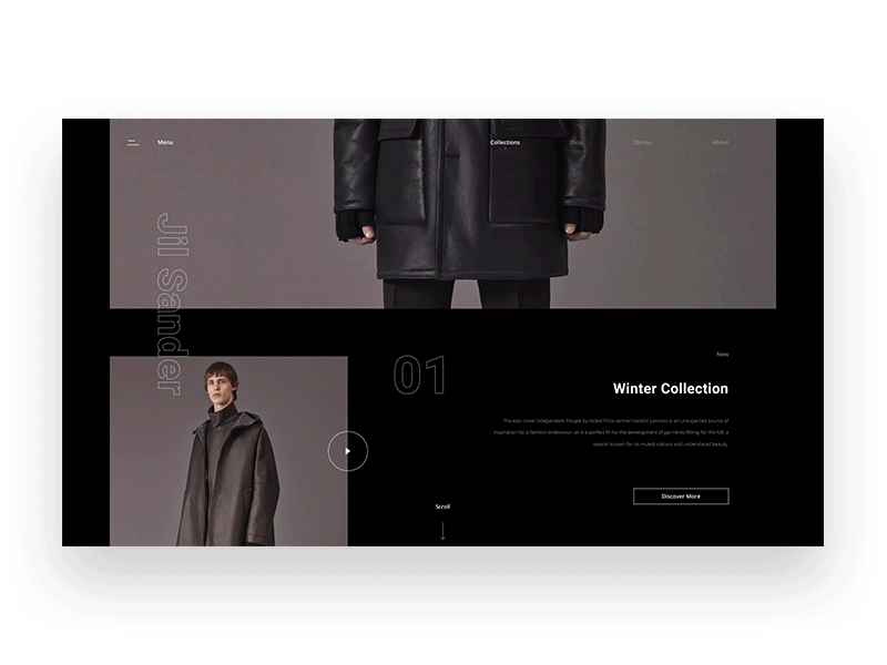 Fashion Website Animation