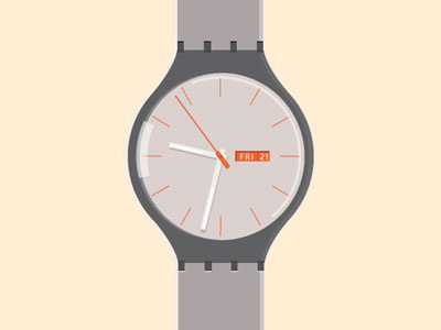 Vector Experiment - Watch graphic illustrator time vector watch