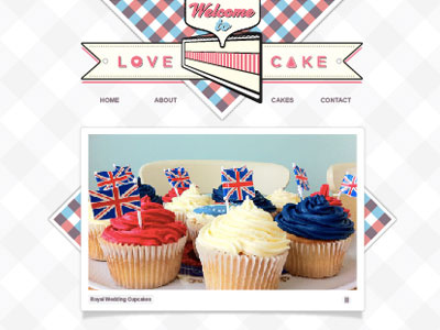 Lovecake Website Design cake design web website welcome