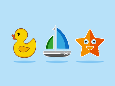 Splashy Brand Graphics boat brand duck icons starfish