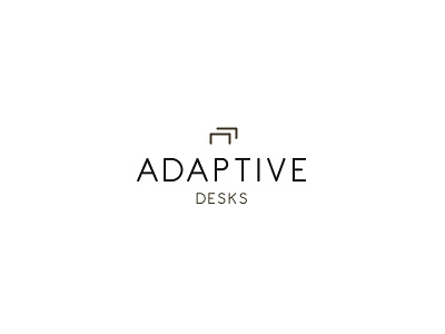 Adaptive Desks Logo brand mark branding design identity logo logotype luxury minimalist