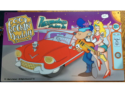 Cool Rockin Daddy 50s art cartoon character design music art rock and roll