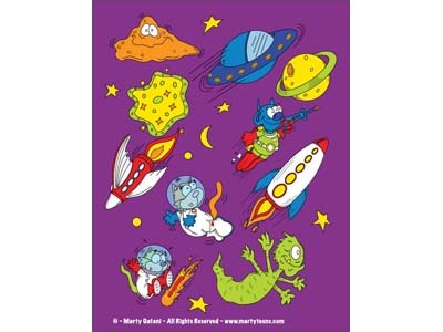 Space Cat Vector art pattern design aliens cartoon cats comets deep space flying saucer fun moon outer space pattern repeating pattern rockets space space creature spaceship stars whimsical