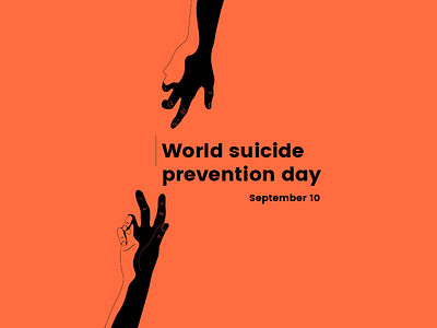World Suicide Prevention Day awareness death hand illustration poster problem suicide tragedy vector