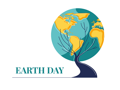 Earth Day earth earth day ecology illustration nature planet planet earth vector