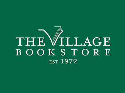 The village bookstore branding design logo typography