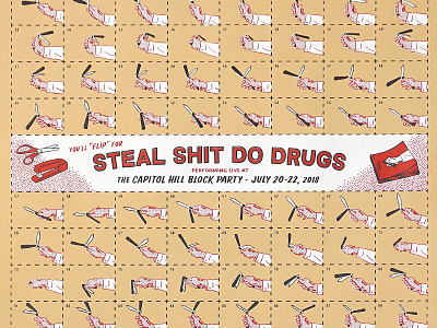 CHBP Steal Shit Do Drugs poster