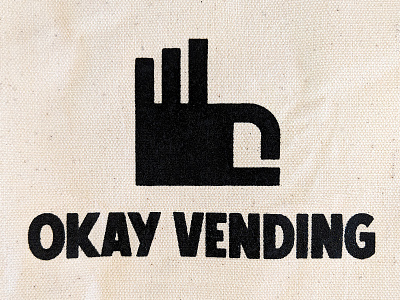 Okay Vending logo logo logodesign screenprint vending vending machine