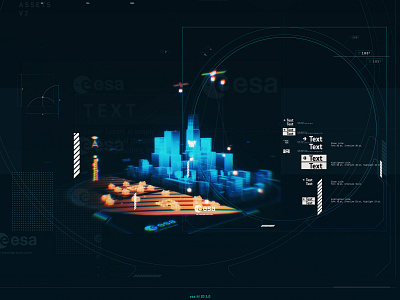 ESA Space for 5G 3d adobe art direction augmentedreality c4d graphic design illustration illustrator microsoft hololens mockup ui