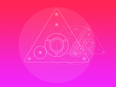 Triangle M-001 2d adobe geometry gradient illustrator lines logo picame triangle ui ux vector