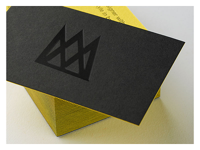 MS • Business Card black business card cardboard design graphic graphic design letterpress mockup pantone yellow