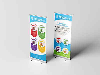 roll up, pop up banner design