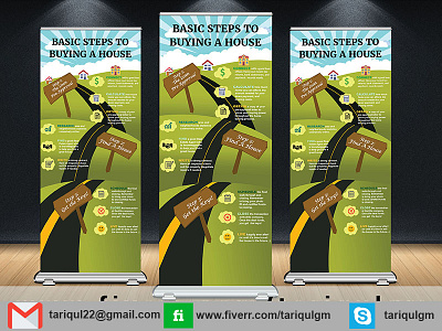 Buying House Rollup banner banners design download for free illustrator pop retractable shows trade