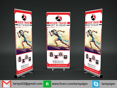 Roll Up Design advertising backdrop brochure corporate design designbanner flyer idea rollup stationary template