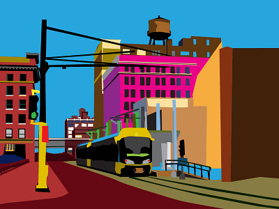 Minneapolis animation design drawing illustration vector