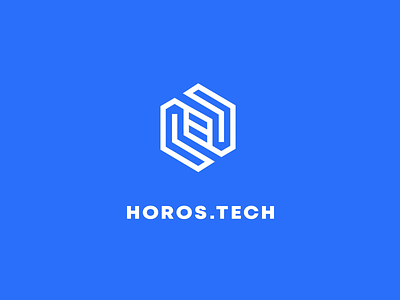Logo HOROS.TECH animation branding h illustration logo motion graphics tech