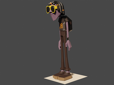 Cool Giants Fan 3d blender character character design illustration low poly low-poly