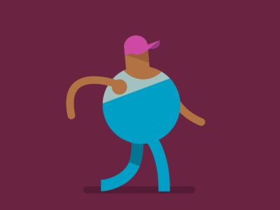 Walk cycle after effects animation character illustrator walk cycle