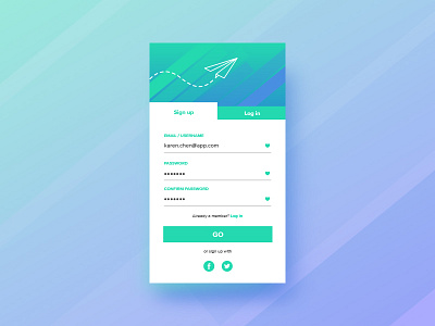 Daily UI 001 / Sign-Up