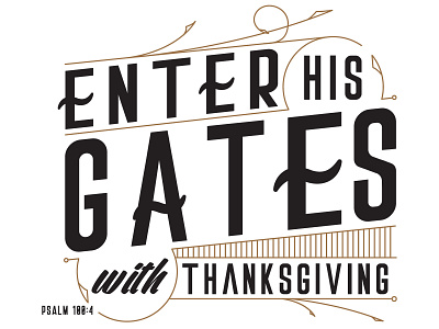 Thanksgiving design illustration lettering type typography vector