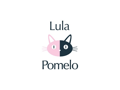 Lula & Pomelo Logo Design cat logo logo logo design logo design branding women fashion womens brand