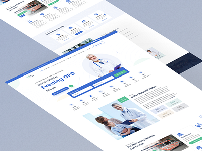 Medical website landing page ui design